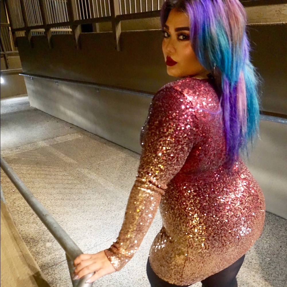 Sequin mini dress